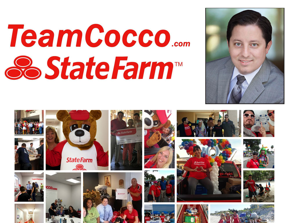 Team Cocco State Farm team photos collage